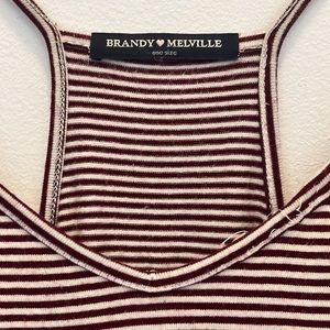 Brandy Melville Stripped Romper with Pockets *one size*